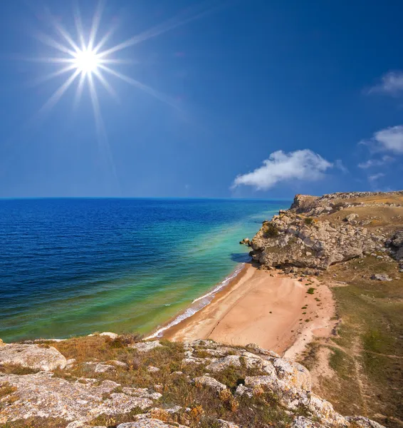 Lato morze sceny — Zdjęcie stockowe