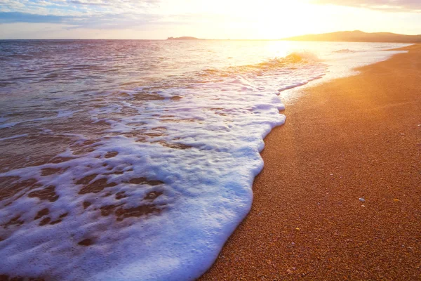 태양의 광선에서 베이 바다 — 스톡 사진