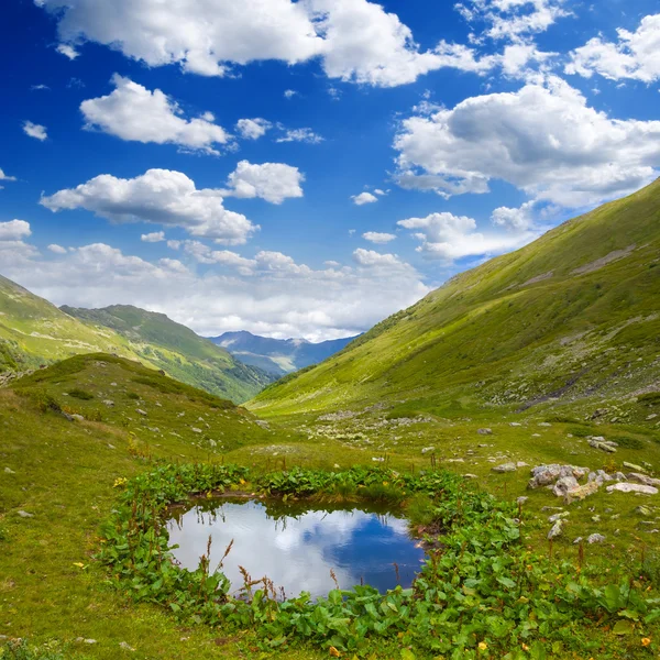 Güzel dağ Vadisi sahne — Stok fotoğraf