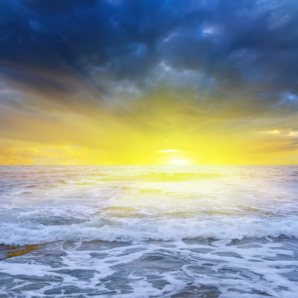 Sea coast at the morning