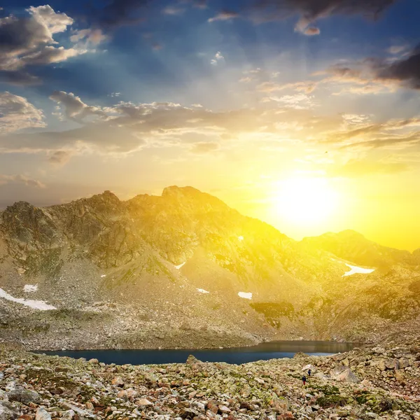 Kvällen berg scen — Stockfoto