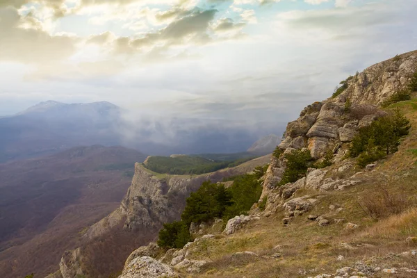 Akşam dağ sahne — Stok fotoğraf