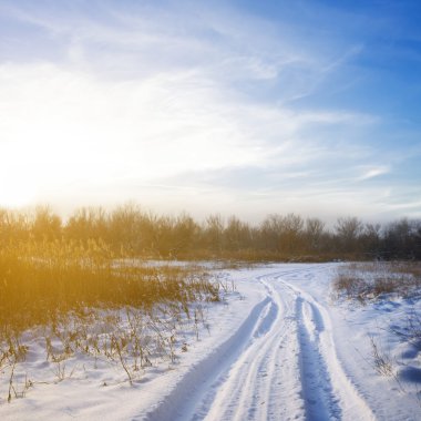 akşam kış bozkır