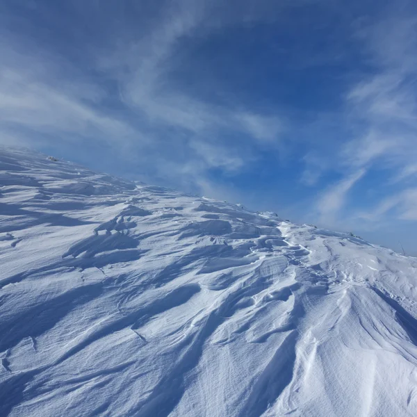 Winter snowbound hill Stockfoto