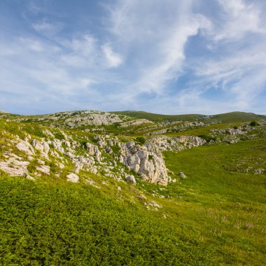 Yeşil dağ sahne
