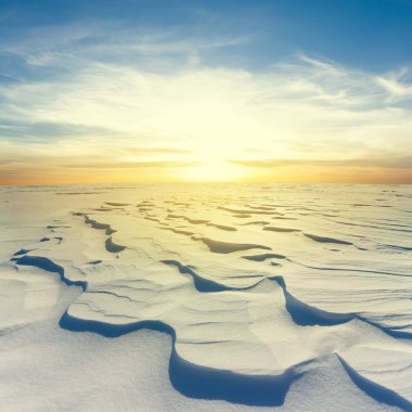 sessiz kış günbatımı