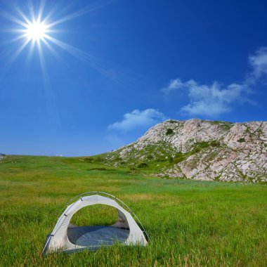 turistik kampı yeşil çimen