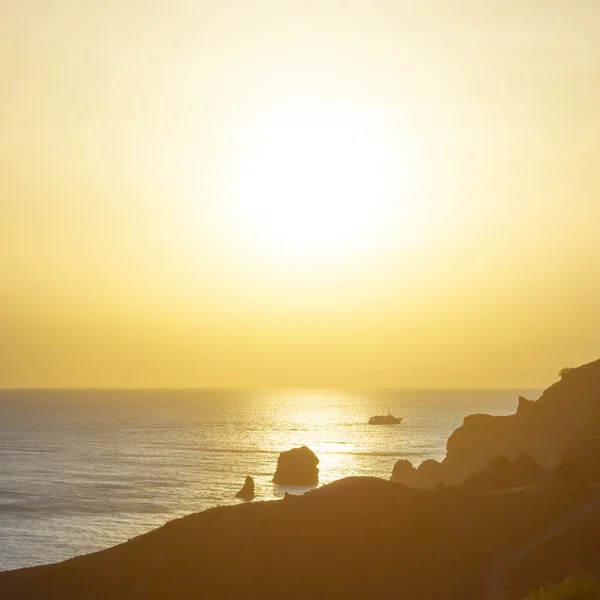 Costa di mare di sera — Foto Stock