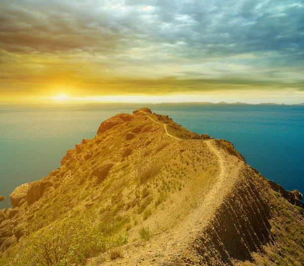 Cabo marino al atardecer — Foto de Stock