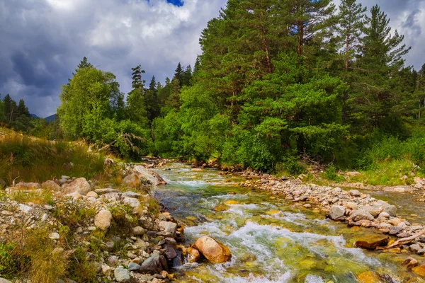 Rushing mountain river — Stock Photo, Image