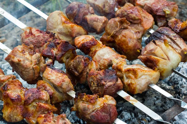 Närbild grill — Stockfoto