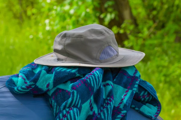 Closeup picnic hat — Stock Photo, Image