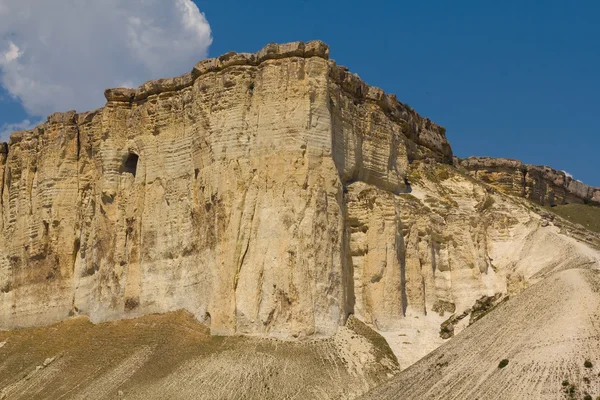 Closeup white rock  peak crimea ukraine — Stock Photo, Image