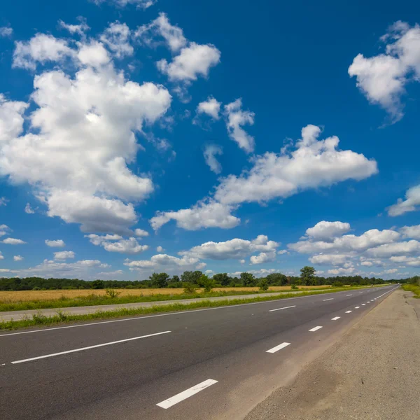 Asfalt weg scène — Stockfoto