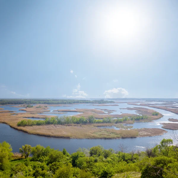 Vorskla river scene — Stock Photo, Image