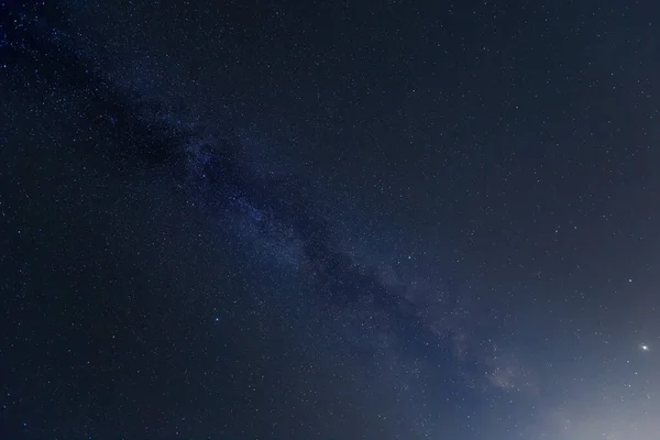 Γαλακτώδης Τρόπος Για Νύχτα Έναστρο Ουρανό Φόντο — Φωτογραφία Αρχείου
