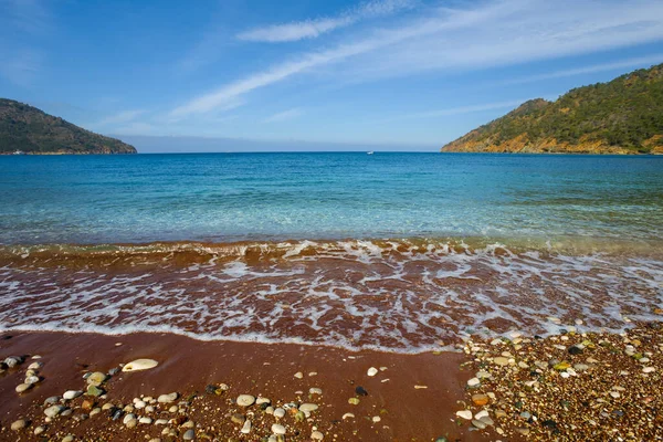 Smeraldo Mar Mediterraneo Baia Estate Mare Vacanza Scena — Foto Stock