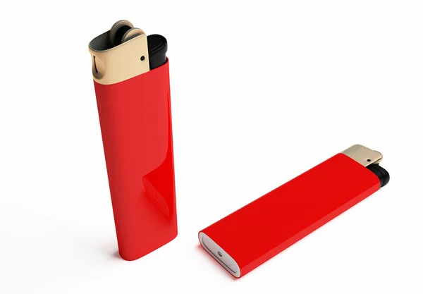 Red cigarette lighter — Stock Photo, Image