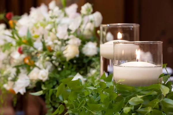 Bunte Blumen Bei Hochzeiten — Stockfoto