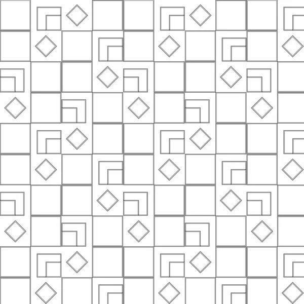 正方形の道具だけで幾何学模様を作りました — ストックベクタ
