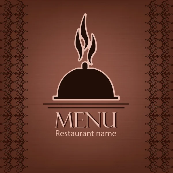 Mooi voorbeeld menu voor een restaurant — Stockvector