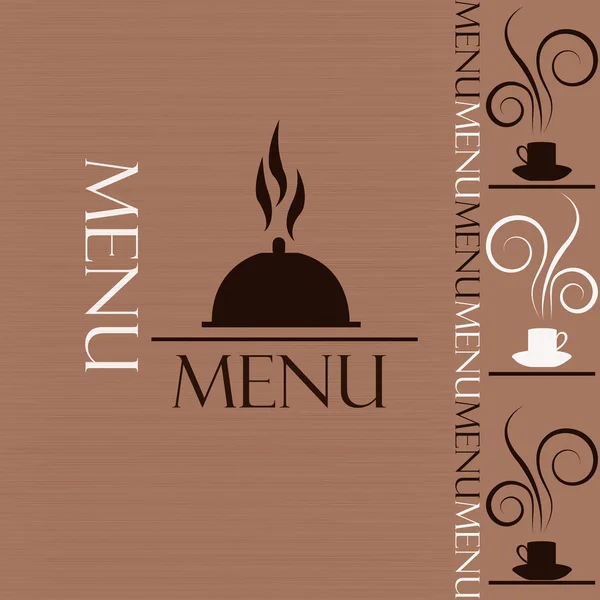 Exempel på meny för restaurang och café — Stock vektor