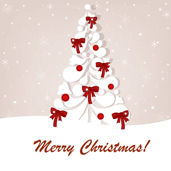 Όμορφη διανυσματικά Χριστουγεννιάτικη κάρτα — Διανυσματικό Αρχείο