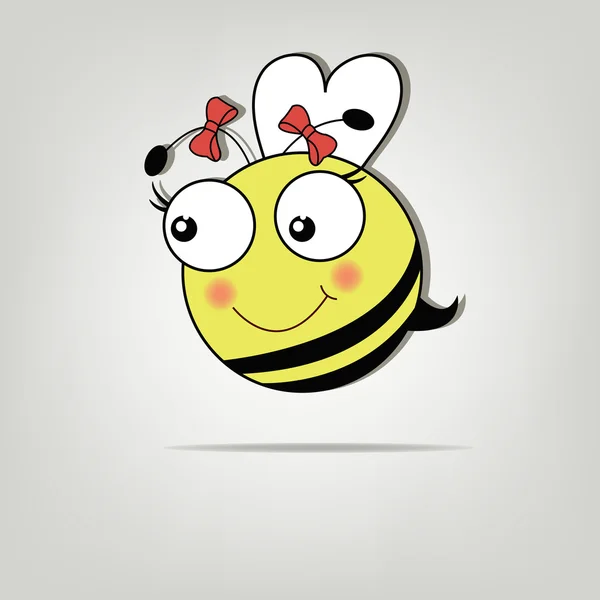 Pretty cute bee girl — Stock Vector