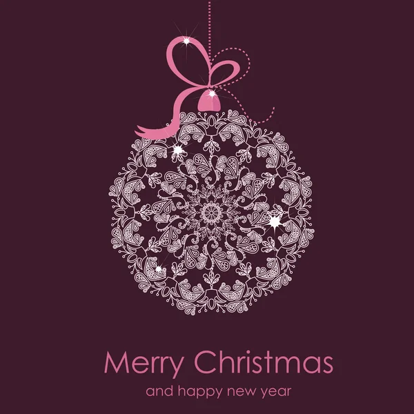 Vektorové vánoční strom dekorace Stock Ilustrace