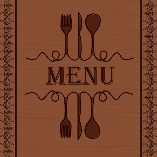 Приклад меню ресторану — стоковий вектор
