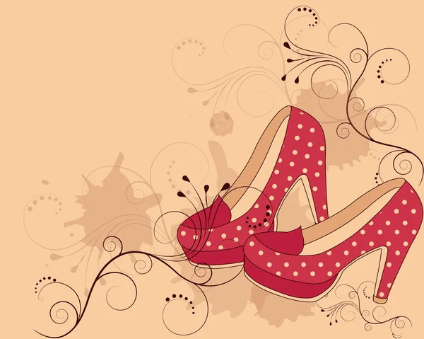 Beautiful women's shoes — Stock Vector