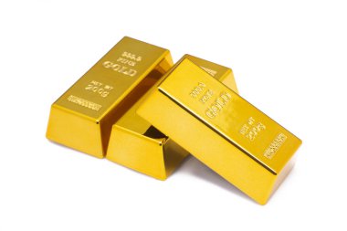 beyaz zemin üzerine altın barlar