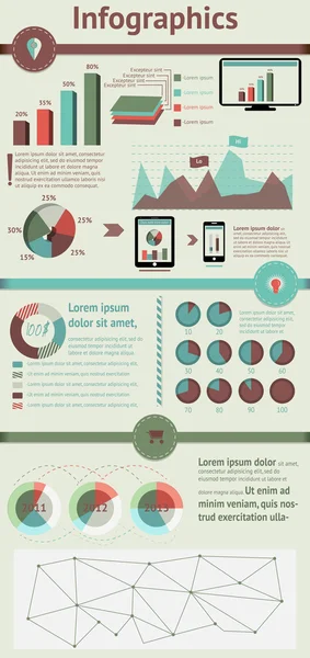 Elementos dos infográficos — Vetor de Stock