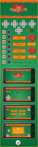 Graphical user interface for games 3 Vector Graphics