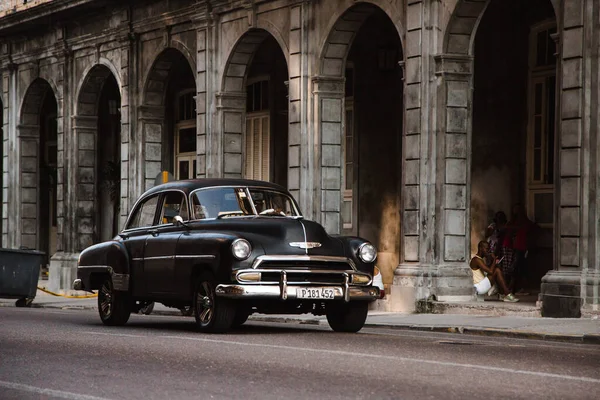 Coche Clásico Retro Vintage Cuba — Foto de Stock