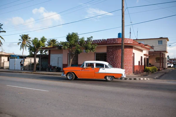 Klasyczny Retro Rocznik Samochód Kubie — Zdjęcie stockowe