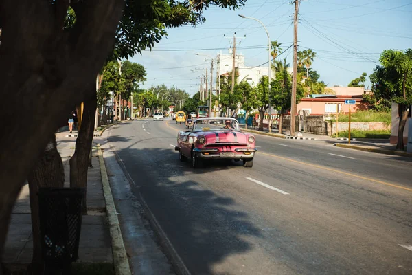 Klasyczny Retro Rocznik Samochód Kubie — Zdjęcie stockowe