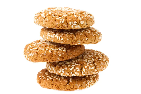 Galletas de avena aisladas —  Fotos de Stock