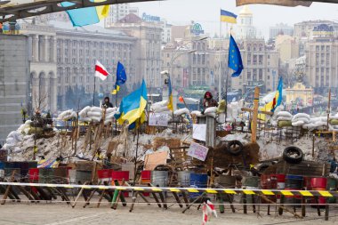 Protesto Kiev Euromaydan üzerinde