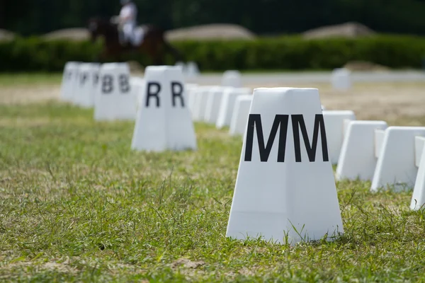 馬馬場馬術リング — ストック写真