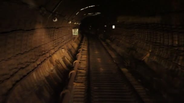 Túnel del metro — Vídeo de stock