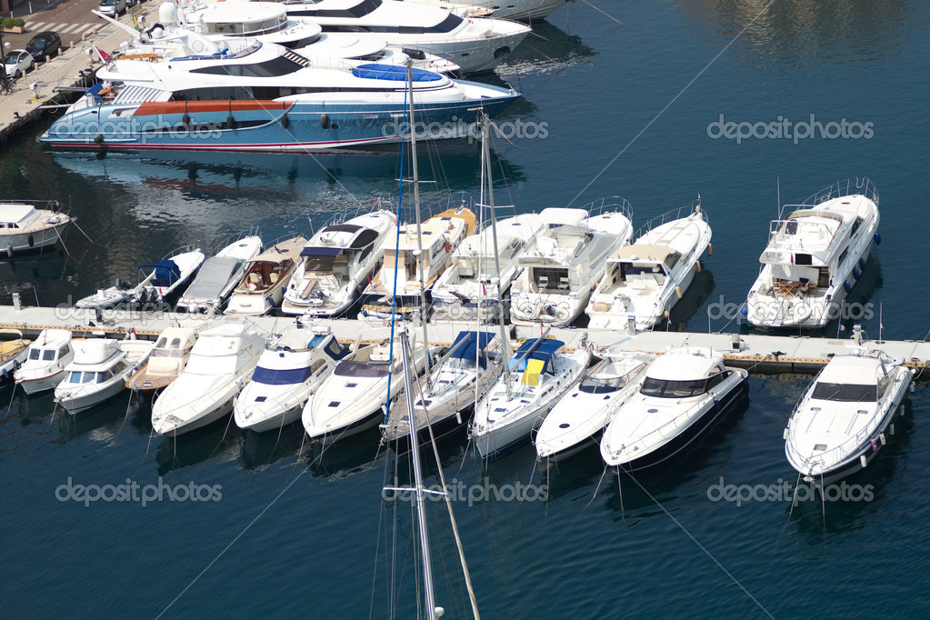 Yachts in Monaco harbor