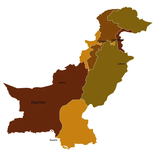 Pakistan — Vettoriale Stock