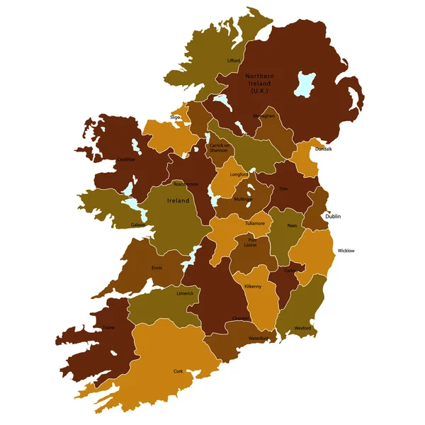 Ierland — Stockvector