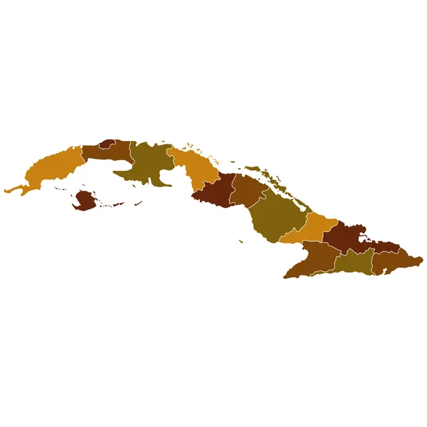 Cuba map — Stock Vector