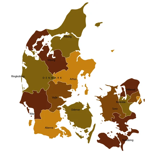 Dänemark — Stockvektor