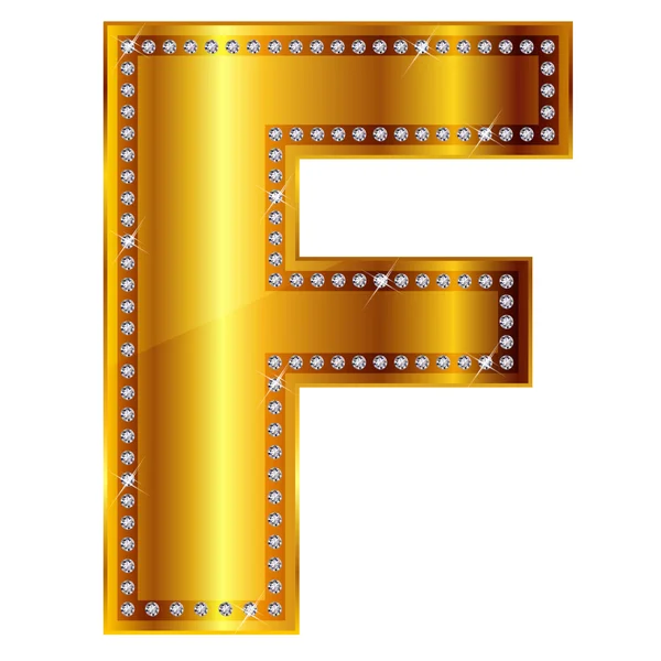 F alfabet — Wektor stockowy
