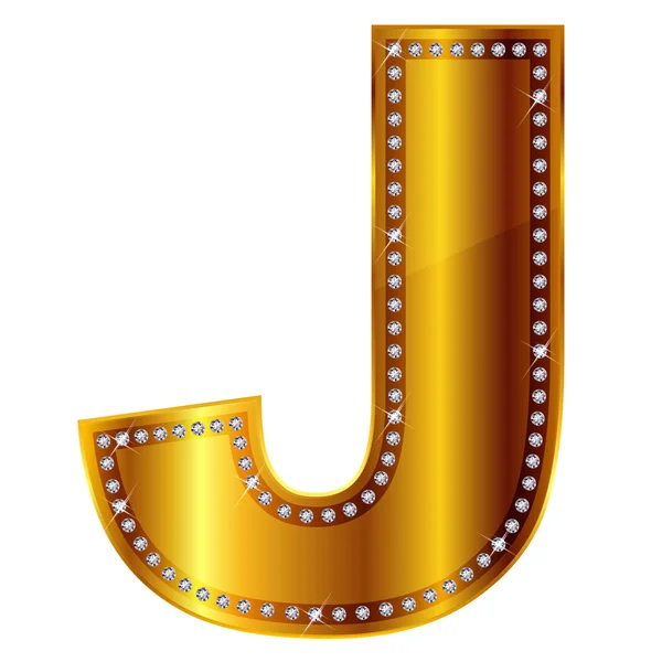 J alphabet — Stock Vector