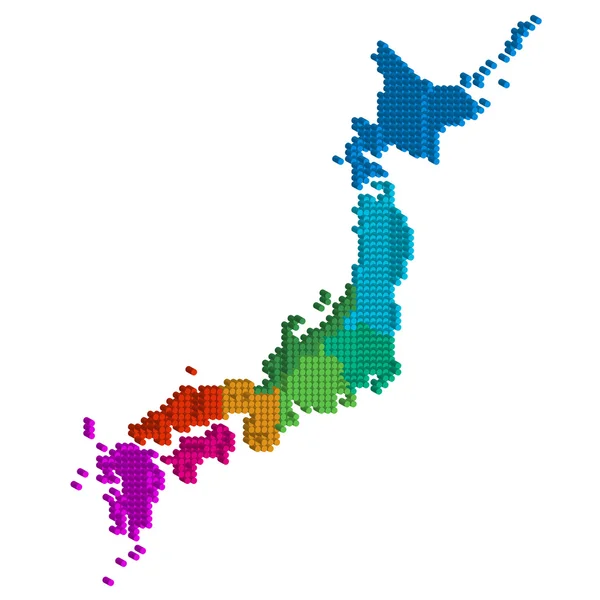 Japão Mapa —  Vetores de Stock