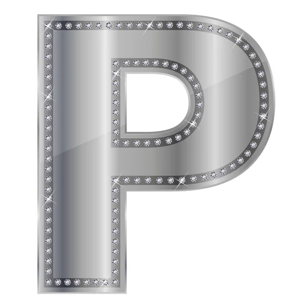 P 알파벳 — 스톡 벡터